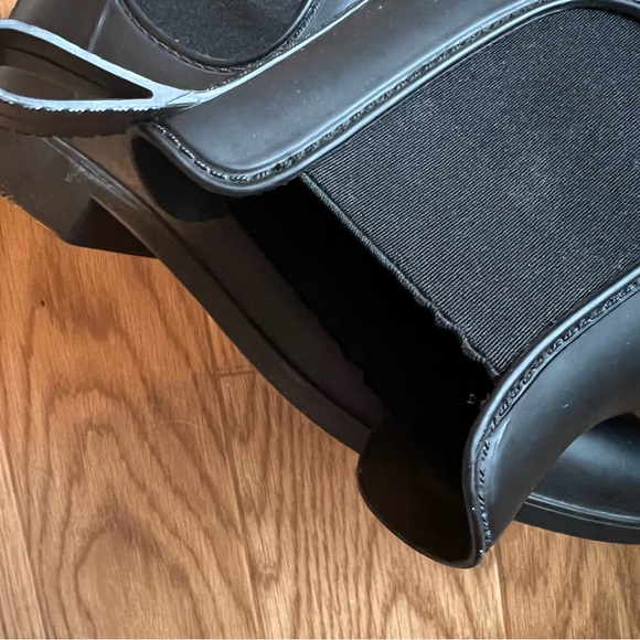 J Crew Mercantile black Chelsea rain boots size 9 - Picture 4 of 5
